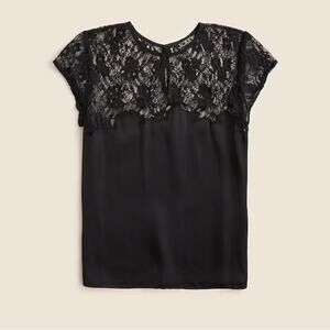 J.Crew Satin & lace top